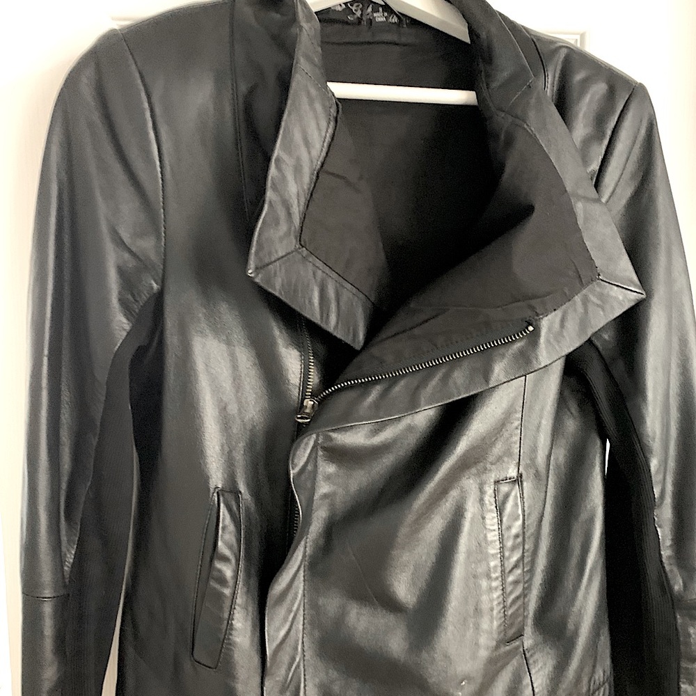 Gold hawk leather jacket